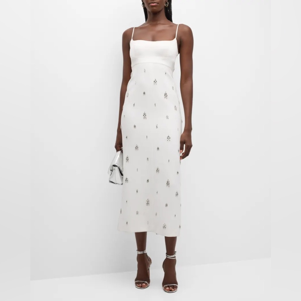 ALC Alana Jewel Midi Dress, White